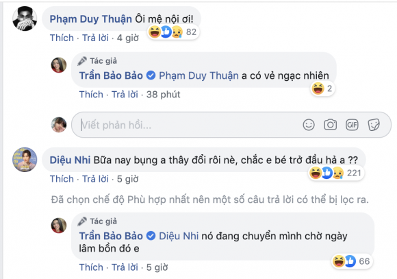 diễn viên BB Trần, danh hài Trấn Thành, sao Việt